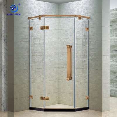 New Classical SS304 frameless Diamond shower room shower cabin KK3631