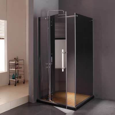 Frameless 304 Stainless Steel Pivot Tempered Glass Shower Bath Room (KK8011)